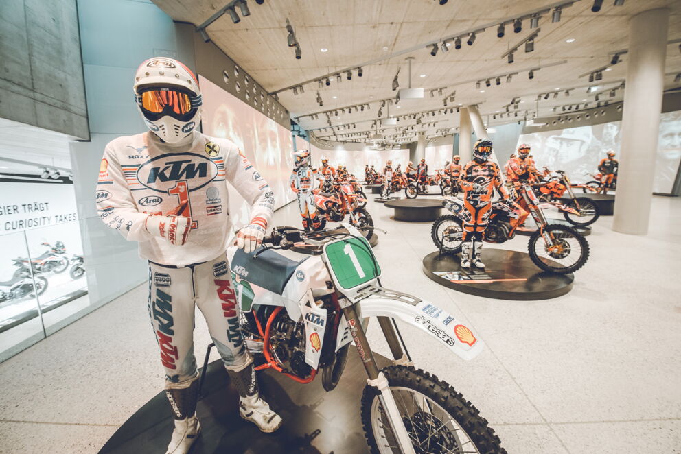 Motocross from KTM in the KTM Motohall