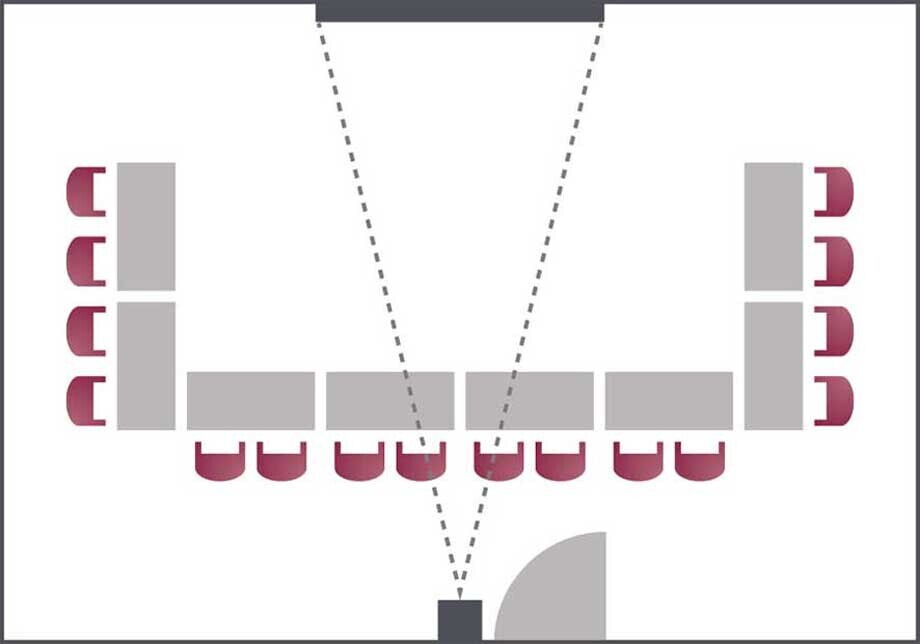 The U-shaped seating in the Der Kaiserhof seminar room
