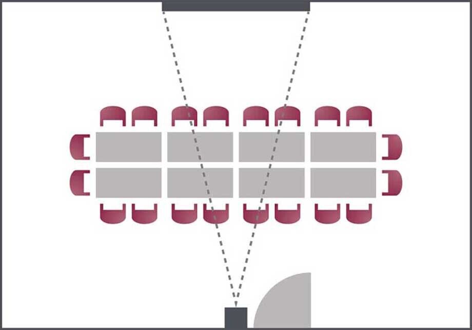 The block seating in the Der Kaiserhof seminar room