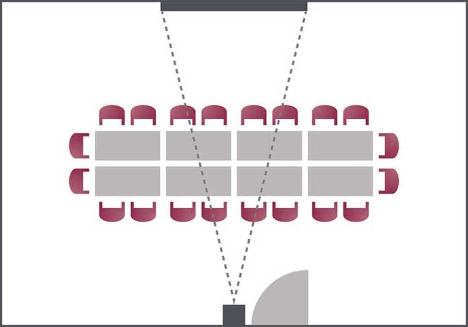 The block seating in the Der Kaiserhof seminar room